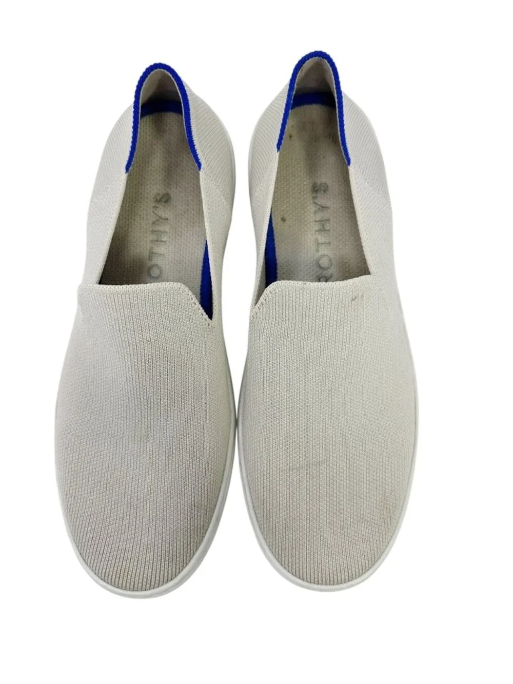 Rothy’s The Original Slip On Sneaker Women’s 8 Sand Beige Knit Washable